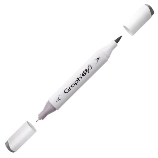 Graph'it Twin Brush Markers GI89508 Neutral Grå 8 alkoholbaseret tusser