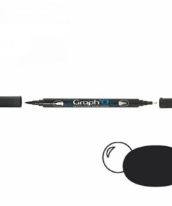 GRAPH'O Twin Tip Marker GO09909 Black vandbaserede tusser