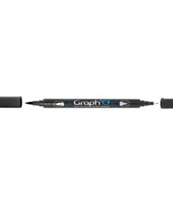 GRAPH'O Twin Tip Marker GO09909 Black vandbaserede tusser