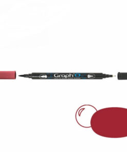 GRAPH'O Twin Tip Marker GO05280 Burgundy vandbaserede tusser