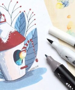 GRAPH'O Twin Tip Marker GO09109 Cool Grey Dark vandbaserede tusser