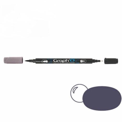 GRAPH'O Twin Tip Marker GO06290 Granit vandbaserede tusser