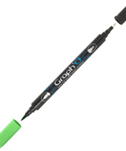 GRAPH'O Twin Tip Marker GO08260 Lime vandbaserede tusser