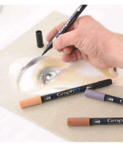 GRAPH'O Twin Tip Marker GO08260 Lime vandbaserede tusser