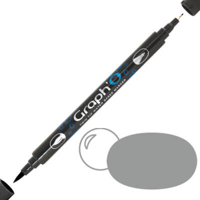 GRAPH'O Twin Tip Marker GO09504 Neutral Grey Medium vandbaserede tusser