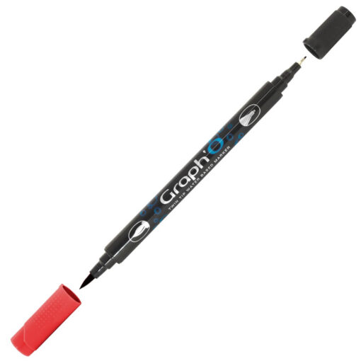 GRAPH'O Twin Tip Marker GO05245 Ruby vandbaserede tusser