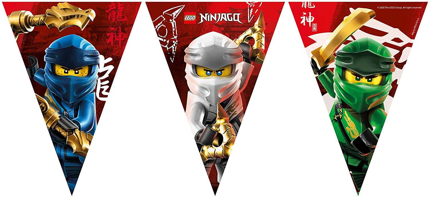 Lego Ninjago flag vimpel guirlande