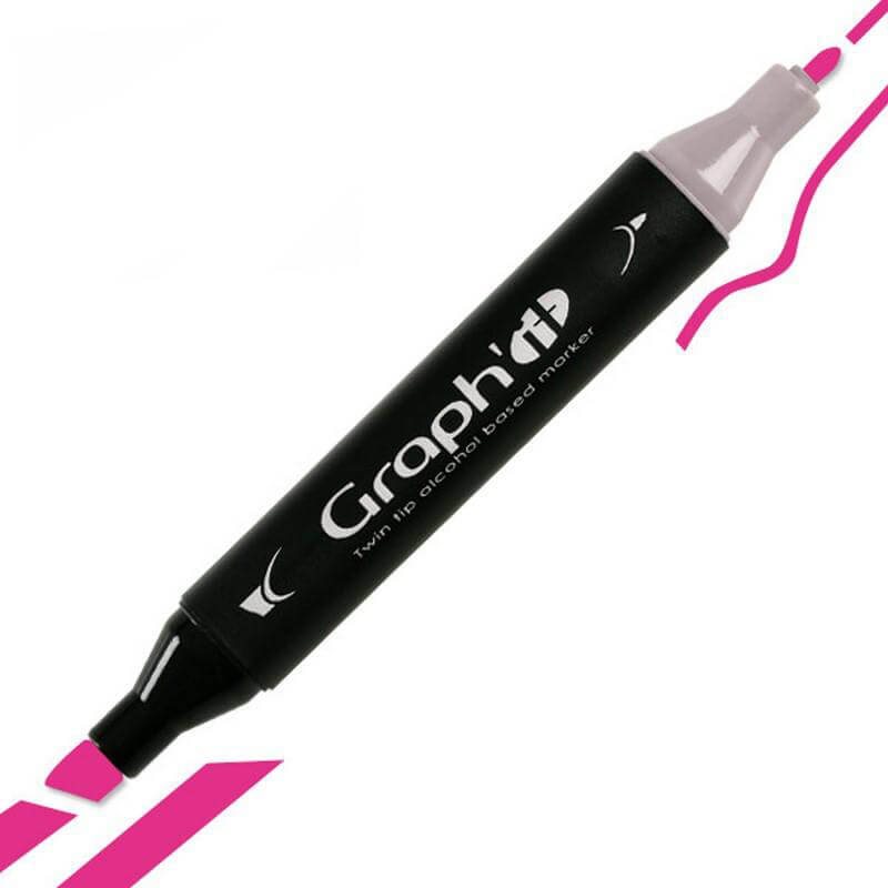 GRAPH'IT Twin Tip Marker GI05150 Hot Pink tusser