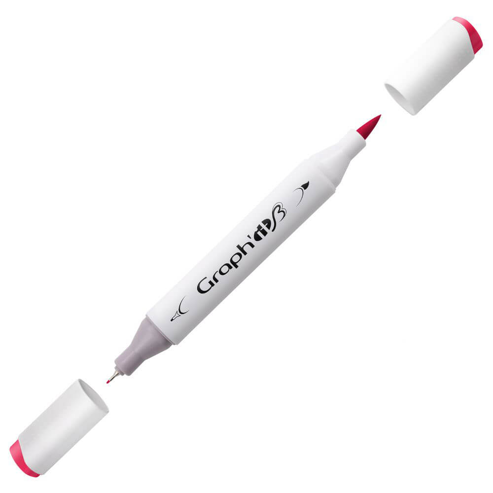 Graph'it Twin Brush Markers GI85245 Ruby alkoholbaseret tusser