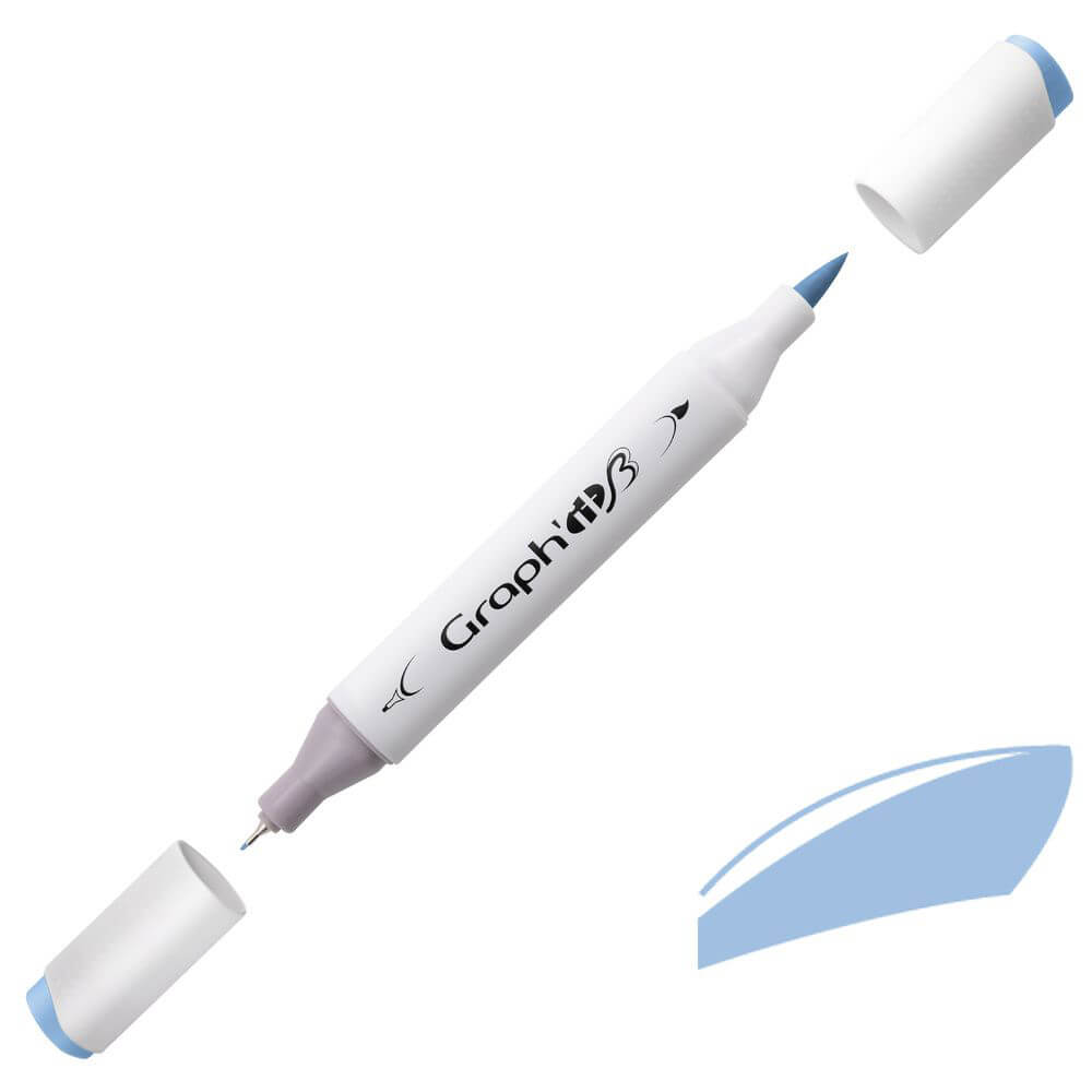 Graph'it Twin Brush Markers GI87125 Sky alkoholbaseret tusser