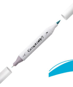 Graph'it Twin Brush Markers GI87150 Cyan alkoholbaseret tusser
