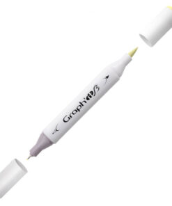 Graph'it Twin Tip Brush Markers Lemon GI81130 alkoholbaseret tusser