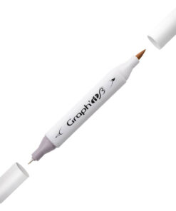 Graph'it Twin Brush Markers GI83040 Basic Brown 3 alkoholbaseret tusser