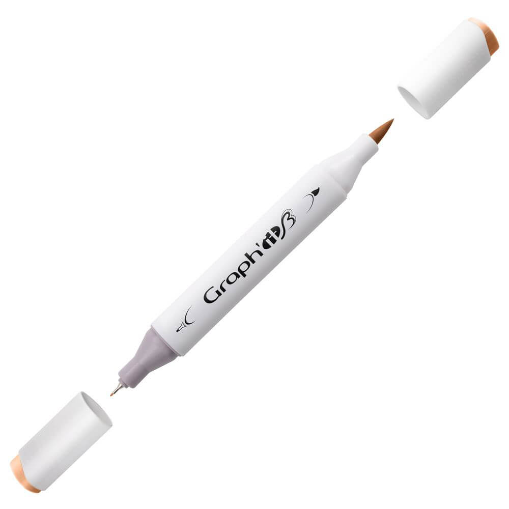 Graph'it Twin Brush Markers GI83040 Basic Brown 3 alkoholbaseret tusser