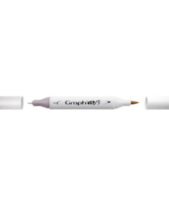 Graph'it Twin Brush Markers GI83040 Basic Brown 3 alkoholbaseret tusser