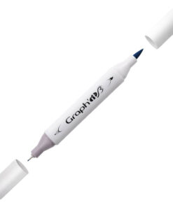 Graph'it Twin Brush Markers GI87185 Indigo alkoholbaseret tusser
