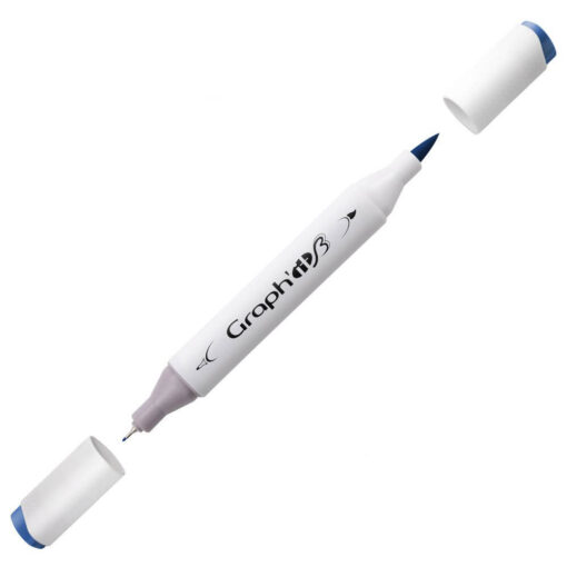 Graph'it Twin Brush Markers GI87185 Indigo alkoholbaseret tusser