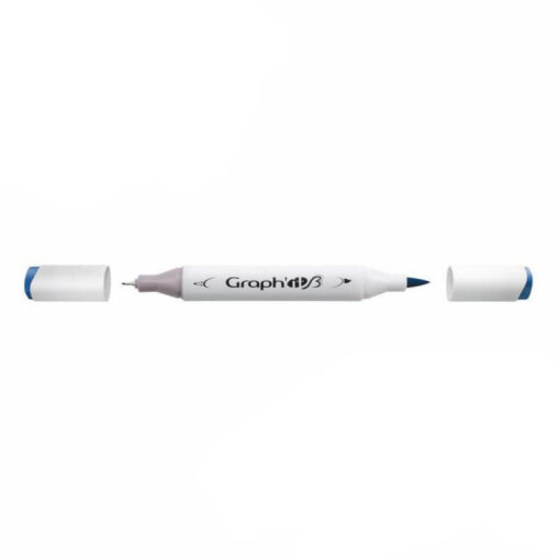 Graph'it Twin Brush Markers GI87185 Indigo alkoholbaseret tusser