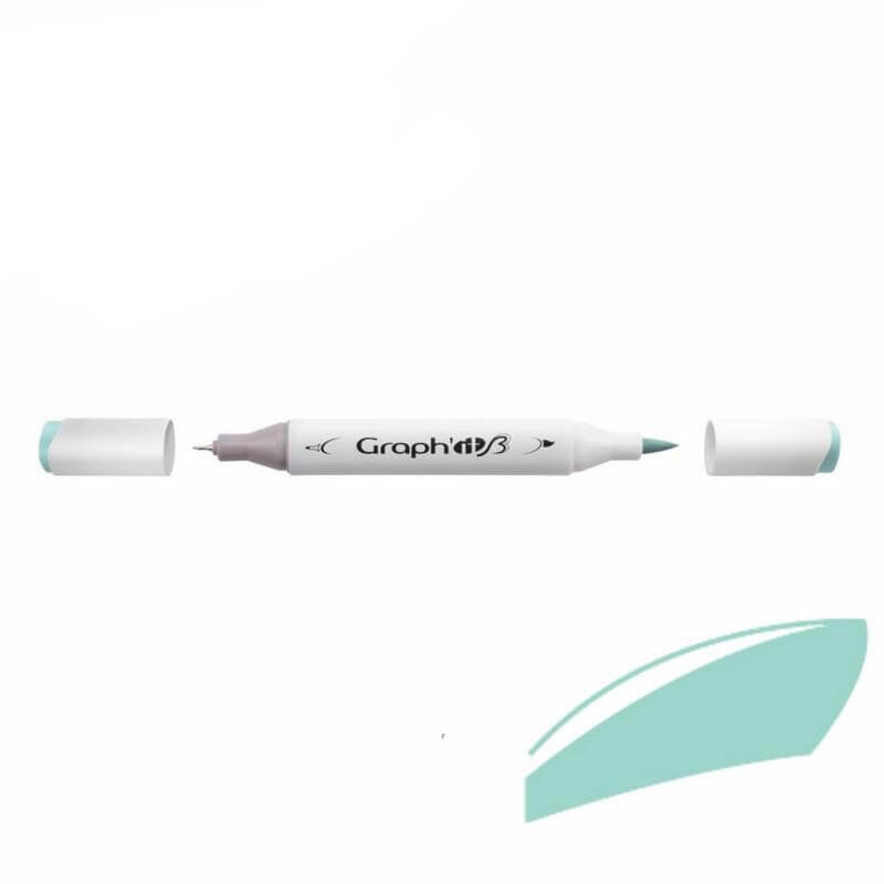 Graph'it Twin Brush Markers GI87220 Fresh Mint alkoholbaseret tusser