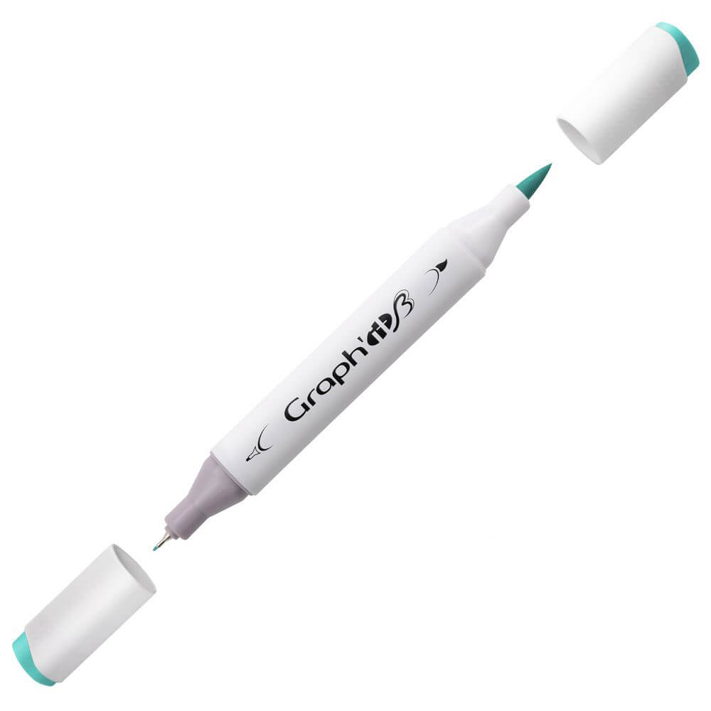 Graph'it Twin Brush Markers GI87240 Turquoise alkoholbaseret tusser