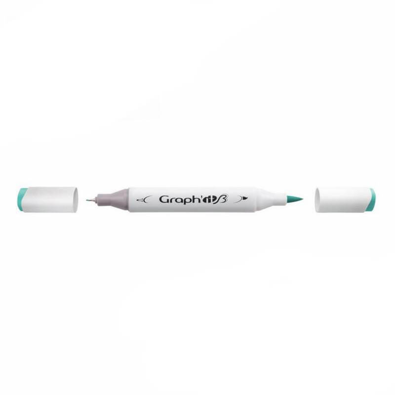 Graph'it Twin Brush Markers GI87240 Turquoise alkoholbaseret tusser