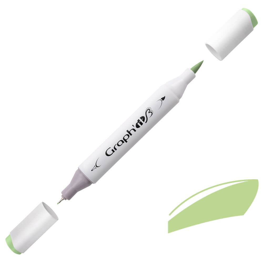 Graph'it Twin Brush Markers GI88240 Wasabi alkoholbaseret tusser