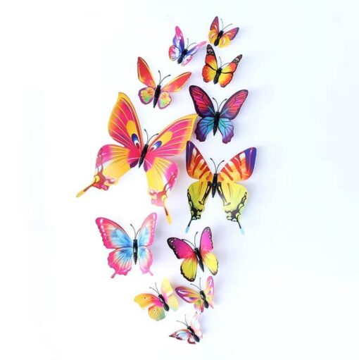 3D sommerfugle rainbow farver mix