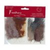 Fjer marabou mix brune nuancer