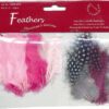 Fjer Marabou mix lyserøde nuancer