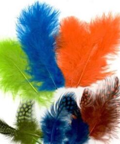 Fjer Marabou mix neon nuancer