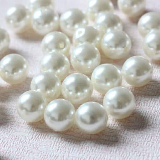 Voksperler runde creme 4mm