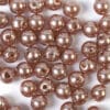 Voksperler runde brune 3mm til smykkefremstilling