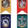 Harry Potter flag Houses of Hogwarts