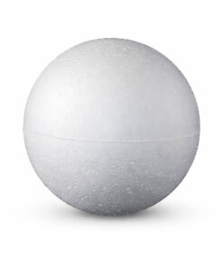 Styropor kugle 30 mm i hvid EPS med glat overflade til hobby og dekoration