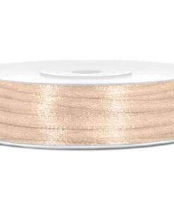 Satinbånd creme 3 mm