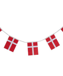 Flagguirlande med Dannebrog