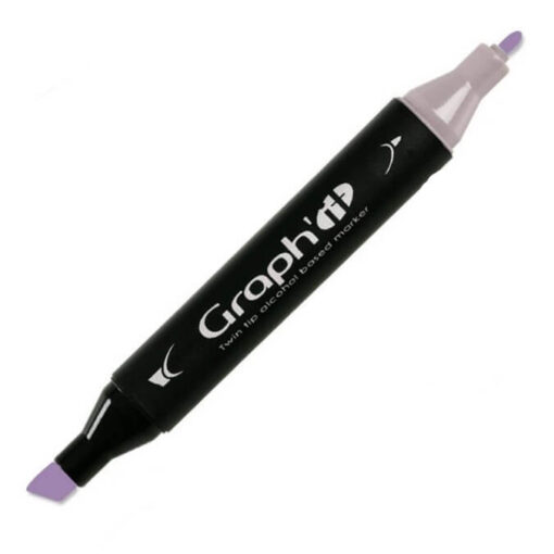 GRAPH'IT Twin Tip Marker GI06125 Mauve Alkoholbaserede Penseltusser