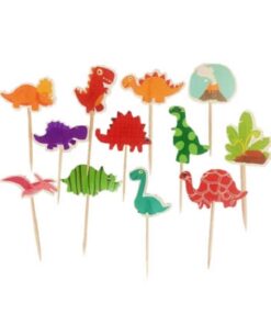 Dinosaurus kagepynt til cupcakes og muffins