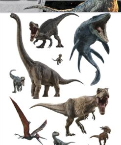 Midlertidig tatoveringer med dinosaurus