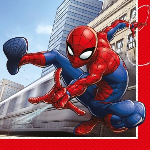 Spiderman servietter med motiver