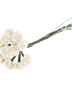 Satin roser creme 12mm