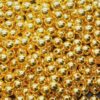 Runde guld voksperler