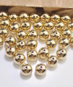 Voksperler runde guld 3mm til smykkefremstilling