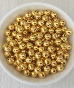 Voksperler runde guld 3mm til smykkefremstilling