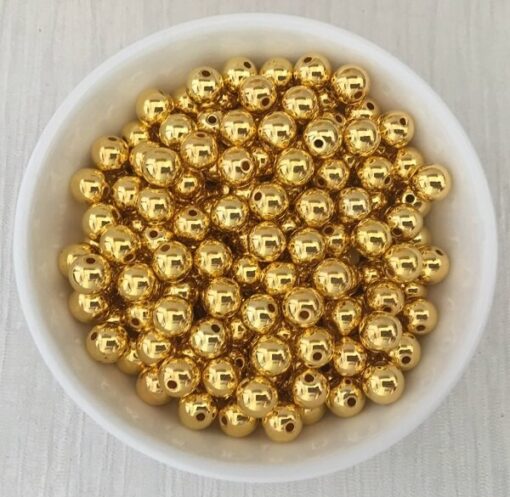 Voksperler runde guld 3mm til smykkefremstilling