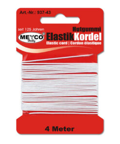 Hvid elastiksnor 1mm