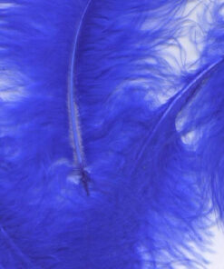 Fjer marabou blå