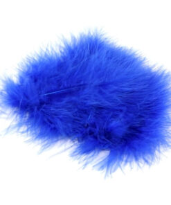 Fjer marabou blå