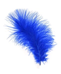 Fjer marabou blå