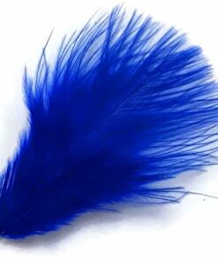 Fjer marabou blå
